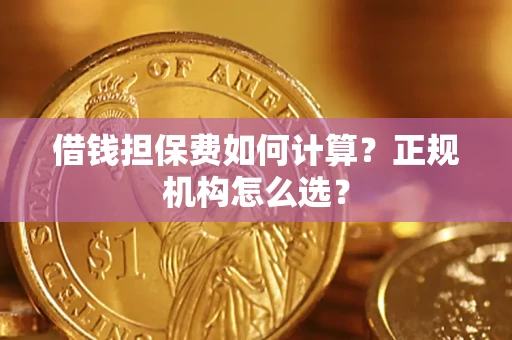北京借钱担保费如何计算？正规机构怎么选？