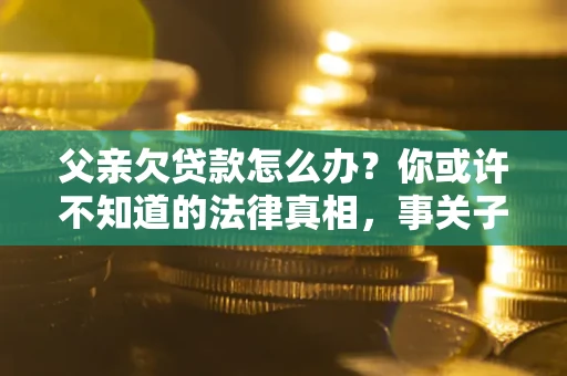 北京父亲欠贷款怎么办？你或许不知道的法律真相，事关子女未来