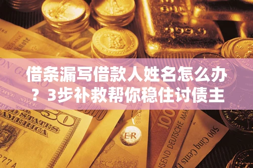 北京借条漏写借款人姓名怎么办？3步补救帮你稳住讨债主动权