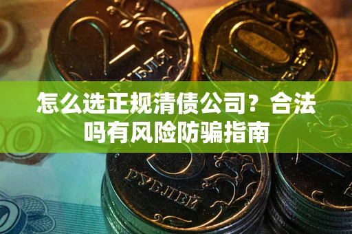 北京怎么选正规清债公司？合法吗有风险防骗指南