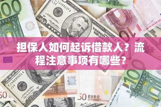 北京担保人如何起诉借款人？流程注意事项有哪些？